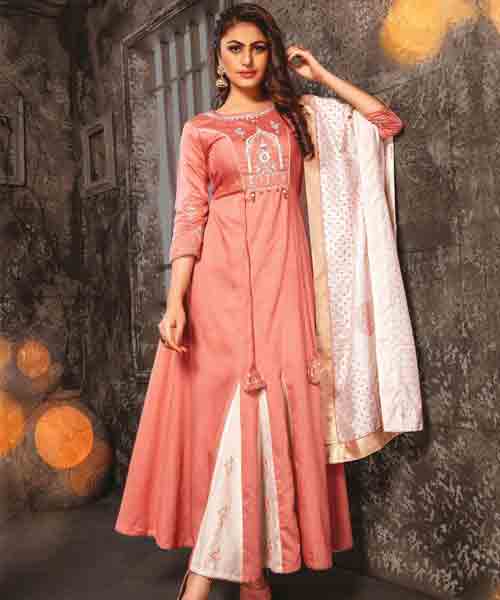 Beautiful Cotton Jacket-kurti with beautiful embroidery embellishments. |  Designer dresses casual, Stylish dresses, Long kurti designs